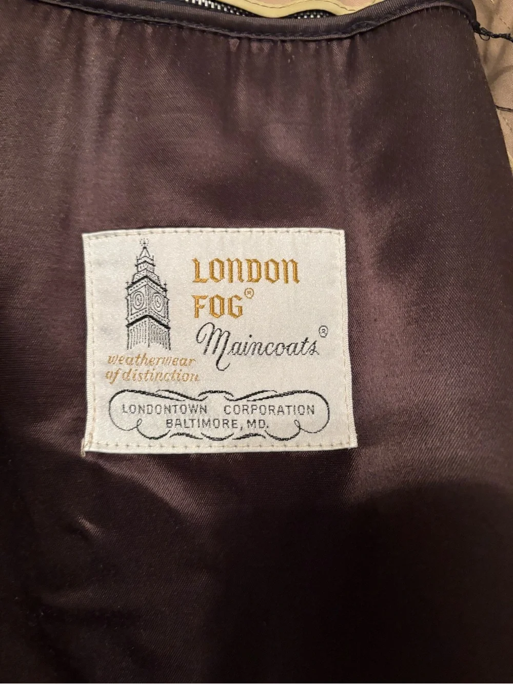 Vintage London Fog maincoats Trench coat 42 long/ L